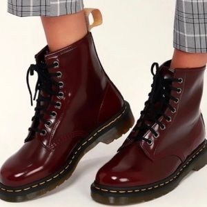 Dr Martins, Cherry Red, Vegan 1460